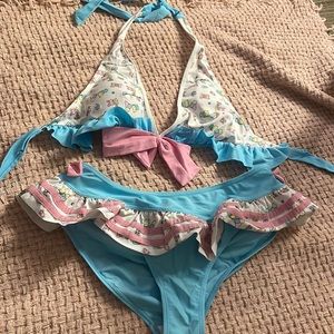 Lightly used little for big bathing suit,